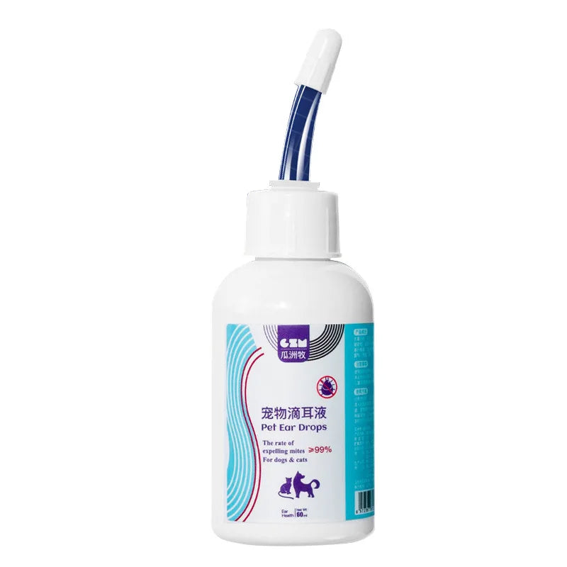 Pet Ear Cleaner Cleaning Solution Bacteriostasis Ear Mite Removal Stop Ear Itching Remove Dirt Odor Special Cleaning for Dog Cat