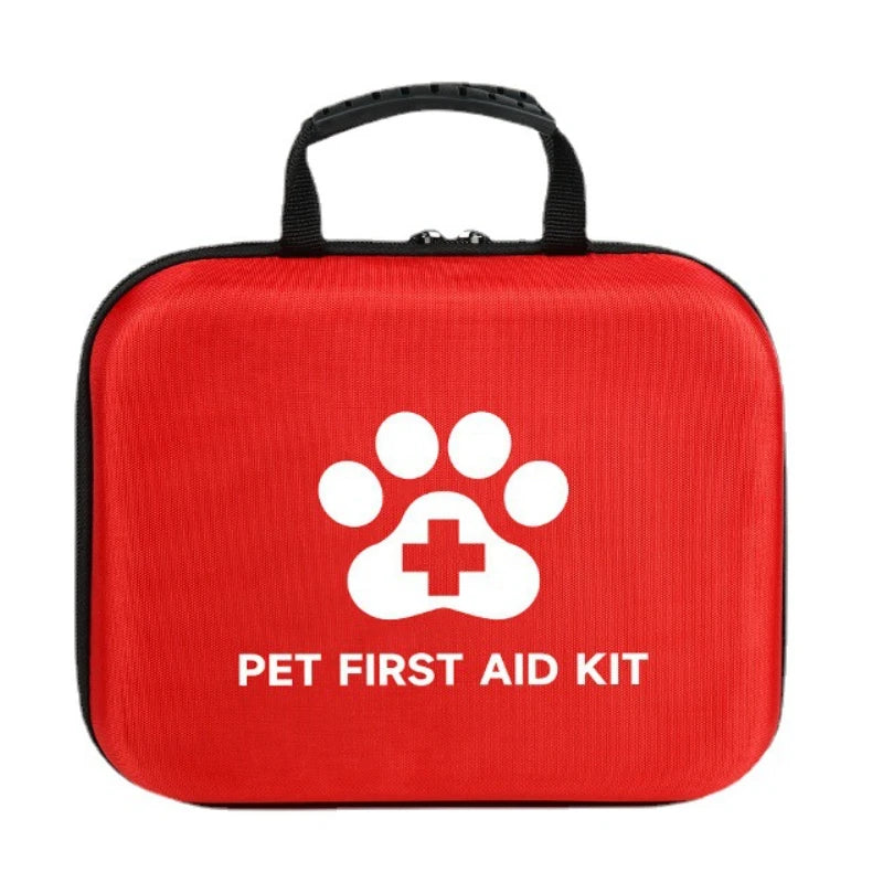 38Pcs Pet First Aid Kit Set for Dogs and Cats Emergency Injury Treatment Medical Case Suitable for Families Pet Care Needs