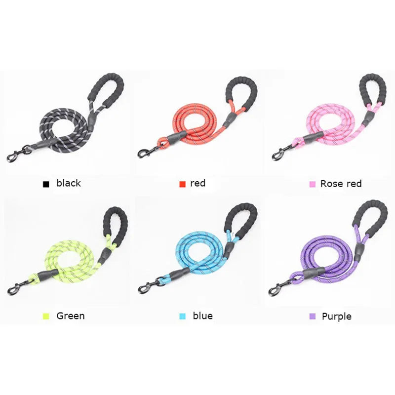 Reflective and Comfortable 1.5m Pet Leash for Dogs of All Sizes