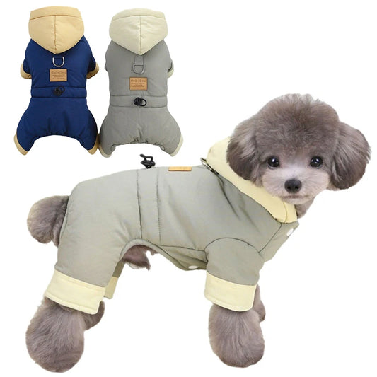 Thicken Warm Dog Jumpsuit Winter Dogs Clothes for Chihuahua Youkshire Coat Windproof Puppy Overalls Poodle Jacket Pet Apparel