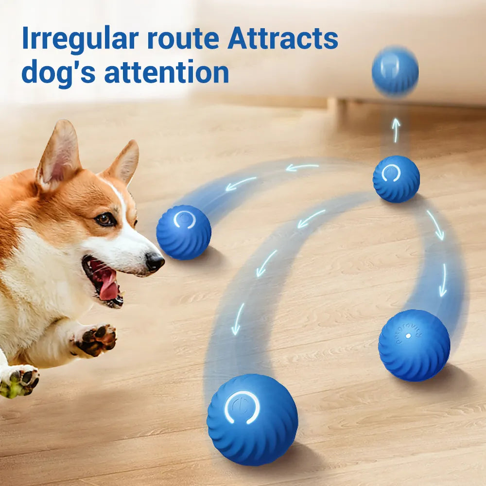 Smart Dog Toy Ball Electronic Interactive Pet Toy Moving Ball USB Automatic Moving Bouncing for Puppy Birthday Gift Cat Product