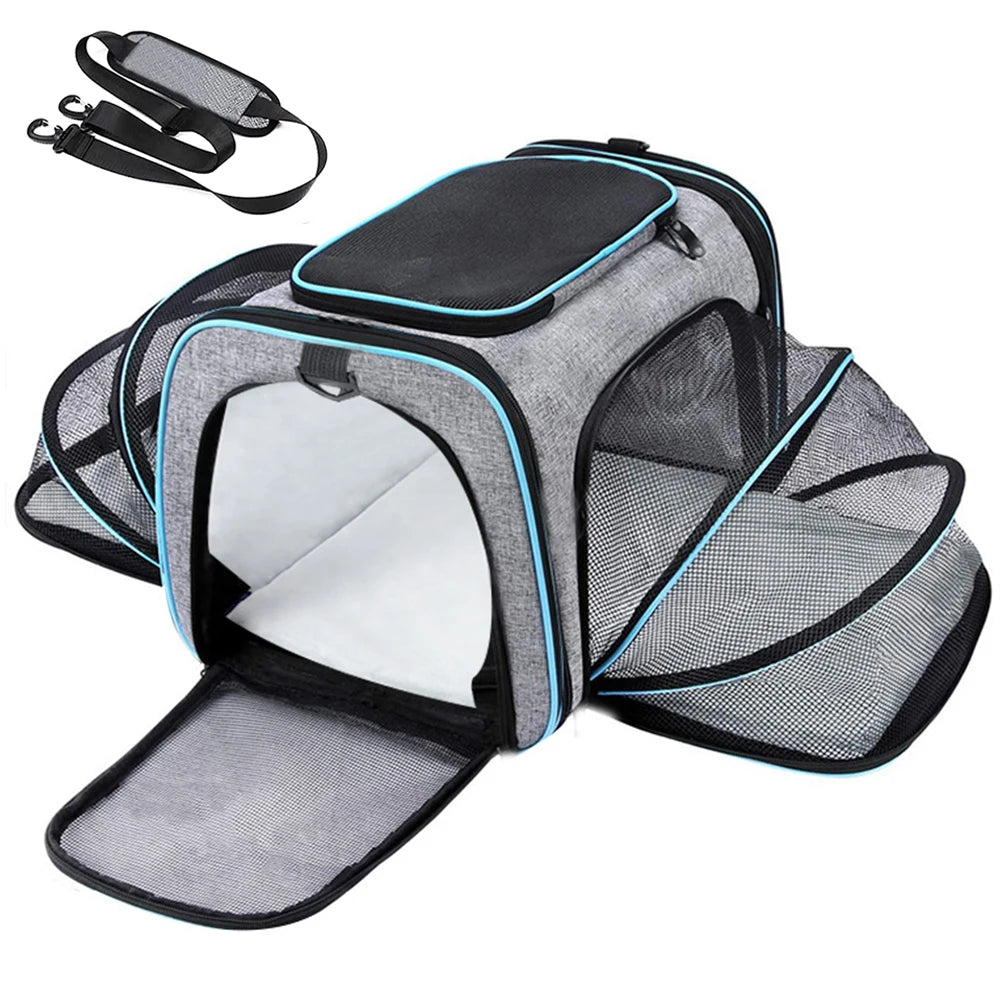 Cat Dog Carrier Bags Outgoing Outdoor Travel Pets Cats Transport Handbag Pet Carriers Backpack Portable Breathable Foldable Bag