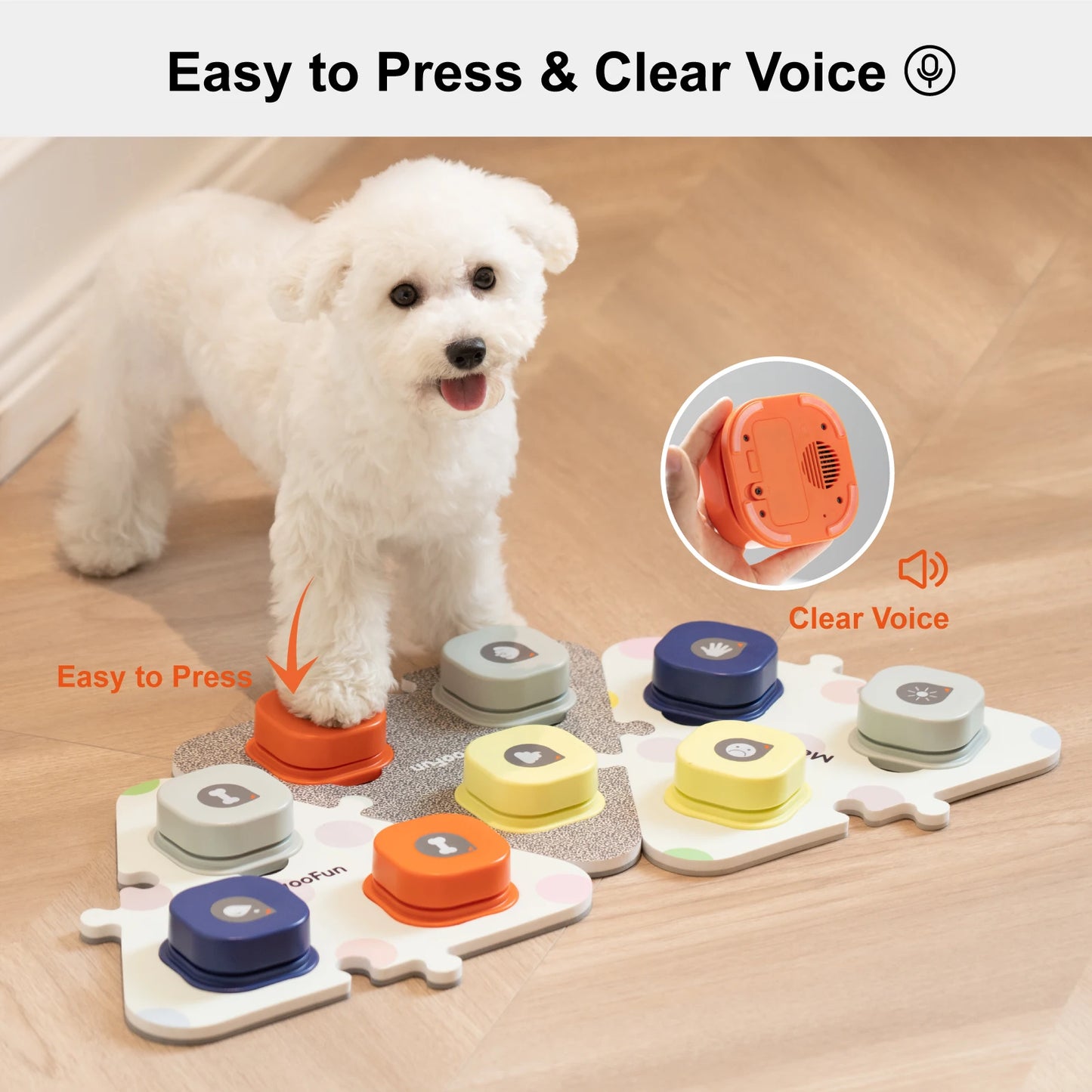 Mewoofun Dog Buttons for Communication Starter Pack Talking Buttons wi ...