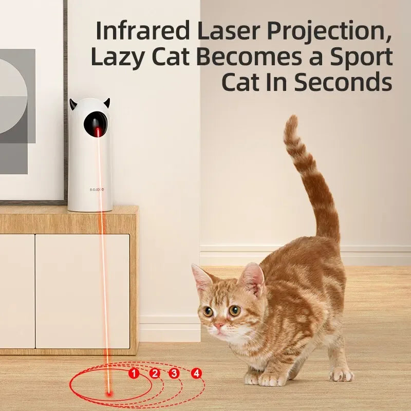 Automatic Cat Toys Interactive Smart Teasing Pet LED Laser Indoor Cat Toy Accessories Handheld Electronic Cat Toy For Dog