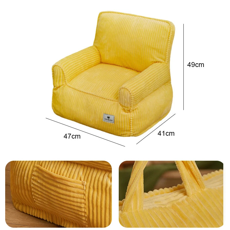 Detachable Cat Sofa Bed Winter Warm Cat Nest Pet Bed for Small Dogs Large Cats Comfortable Plush Puppy Bed Pet Supplies