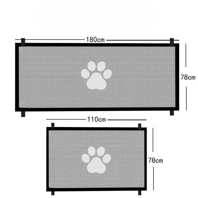 Pet Dog Barrier Fences Pet Isolated Network Stairs Gate Encrypted Enhanced Pet Barrier Fences Folding Breathable Mesh Playpen