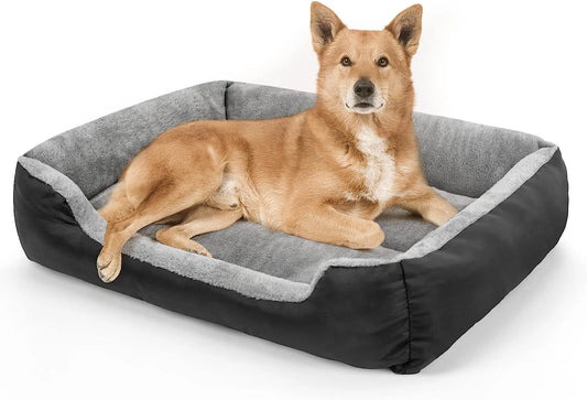 ATUBAN Dog Beds for Large Dogs, Washable Pet Bed Mattress Comfortable, Warming Rectangle Bed for Medium and Large Dogs, Cat Pets