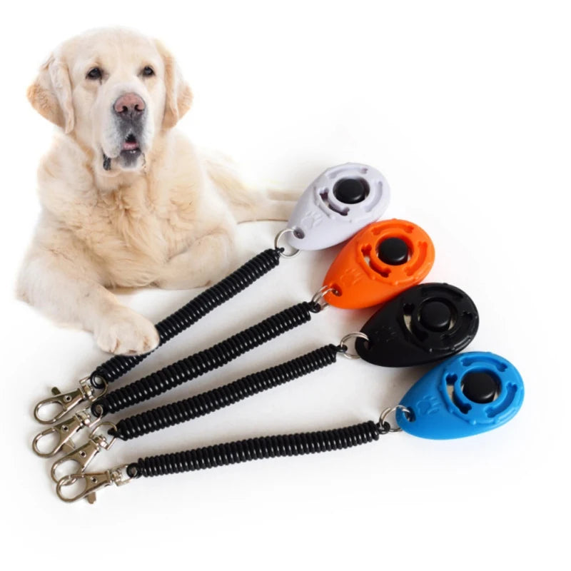 Pet Small Portable Training Supplies for Dogs Puppy Training Clicker with Wrist Strap Pet Clicker