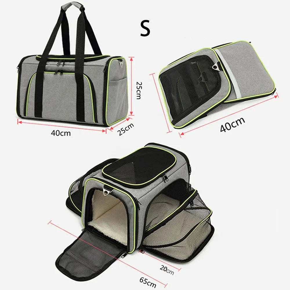 Cat Dog Carrier Bags Outgoing Outdoor Travel Pets Cats Transport Handbag Pet Carriers Backpack Portable Breathable Foldable Bag